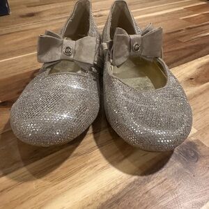 Michael Kors Silver Kids Shoes with Bow
